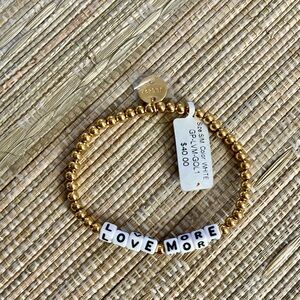 “Love More” bracelet by Little Words Project NWT